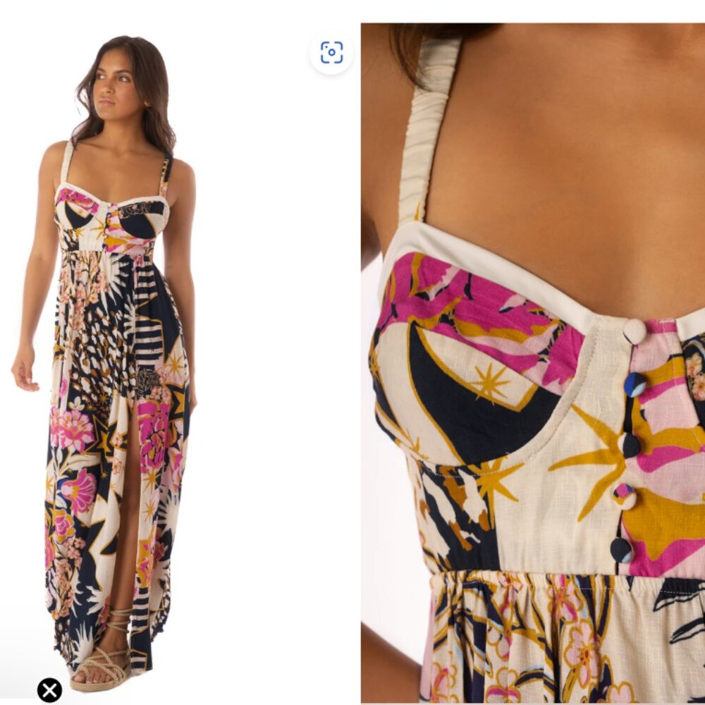 Maaji Multicolor Floral Maxi Dress